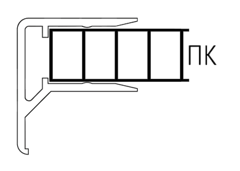 F-shaped end profiles